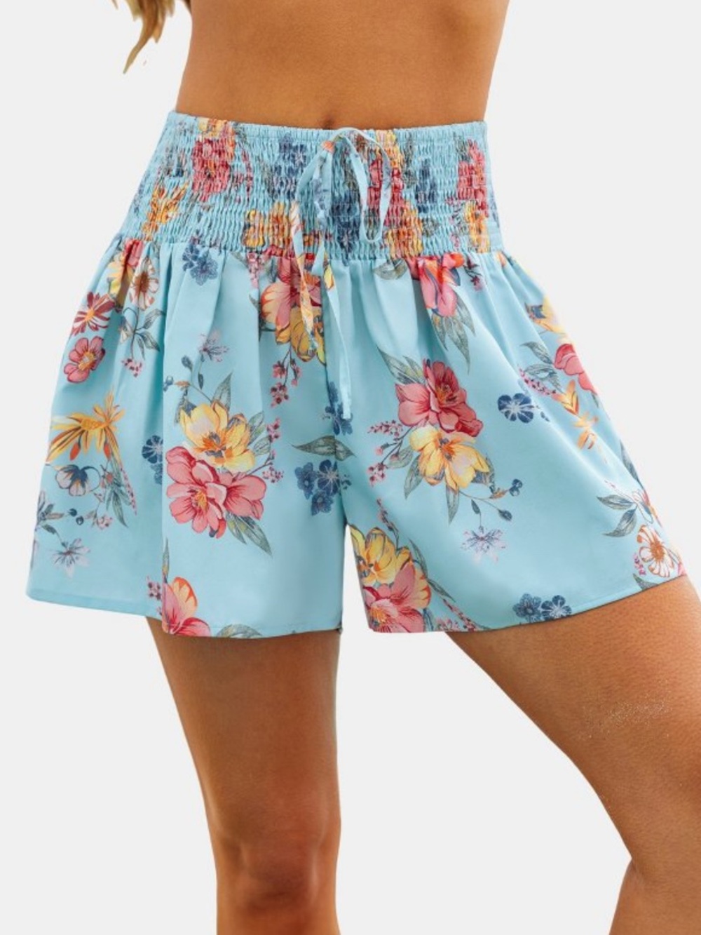 Cupshe Women's Breezy Floral Print Beach Shorts